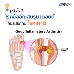 รู้หรือไม่ ? โรคข้ออักเสบรูมาตอยด์ คนละโรคกับโรคเกาต์