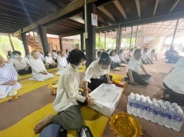 ถวายสังฆทานและเครื่องไทยทานชุดใหญ่ วัดถ้ำพระภูวัว