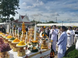 บุญบวงสรวงสักการะอธิษฐานจิต พร้อมร่วมอัญเชิญเทวรูปท่านท้าวจตุโลกบาลทั้ง 4 ประดิษฐาน ณ ศาลหลักเมือง จ.สระแก้ว นำพิธีโดย อาจารย์วิจักษณ์ สองจันทร์