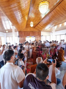 บุญของท่านสำเร็จแล้ว มูลนิธิพุทธภูมิธรรม เป็นตัวแทนทุกท่าน เดินทางร่วมเป็นเจ้าภาพทอดผ้าป่าสามัคคีงานผูกผ้าพัทธสีมาปิดทองฝังลูกนิมิตและฉลองอุโบสถ 