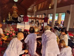 บุญของท่านสำเร็จแล้ว มูลนิธิพุทธภูมิธรรม เป็นตัวแทนทุกท่าน เดินทางร่วมเป็นเจ้าภาพทอดผ้าป่าสามัคคีงานผูกผ้าพัทธสีมาปิดทองฝังลูกนิมิตและฉลองอุโบสถ 