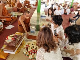 บุญของท่านสำเร็จแล้ว มูลนิธิพุทธภูมิธรรม เป็นตัวแทนทุกท่าน เดินทางร่วมเป็นเจ้าภาพทอดผ้าป่าสามัคคีงานผูกผ้าพัทธสีมาปิดทองฝังลูกนิมิตและฉลองอุโบสถ 