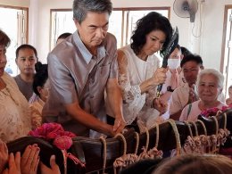 บุญของท่านสำเร็จแล้ว มูลนิธิพุทธภูมิธรรม เป็นตัวแทนทุกท่าน เดินทางร่วมเป็นเจ้าภาพทอดผ้าป่าสามัคคีงานผูกผ้าพัทธสีมาปิดทองฝังลูกนิมิตและฉลองอุโบสถ 