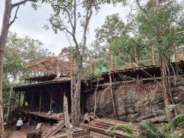 ทอดผ้าป่าถวายศาลาปฏิบัติธรรมครุธรรมสถาน วัดป่าบ้านใหม่ จ.อุดรธานี