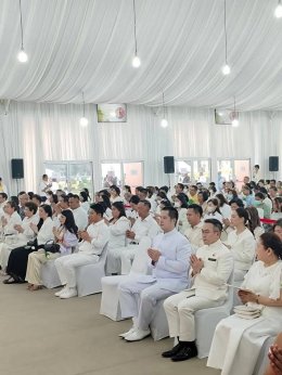 มูลนิธิพุทธภูมิธรรม ร่วมนมัสการพระบรมสารีริกธาตุ (พระเขี้ยวแก้ว) ในพิธีเจริญพระพุทธมนต์ของคณะสงฆ์ ณ มณฑลพิธีท้องสนามหลวง กรุงเทพฯ