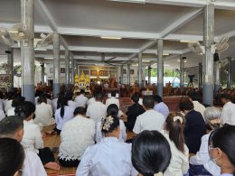 มูลนิธิพุทธภูมิธรรม ,กองบุญโภคทรัพย์ ถวายเทียนพรรษาวัดที่ 12 วัดป่าหนองไผ่ จ.สกลนคร