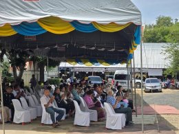 มูลนิธิพุทธภูมิธรรม ร่วมงาน ทำบุญตักบาตร - ถวายภัตตาหารและทอดผ้าป่าสามัคคีถวายปัจจัย เพื่อสร้างอาคารประดิษฐานพระพุทธรัตนมงคล ณ วัดศรีโลหะราษฎร์บำรุง ต.ท่าม่วง อ.ท่าม่วง จ.กาญจนบุรี