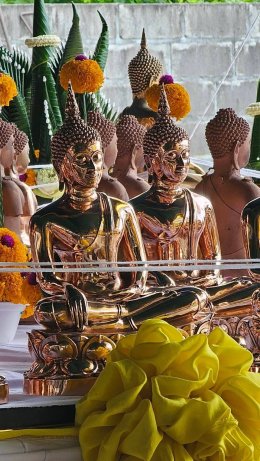 บุญของท่านสำเร็จแล้ว การจัดสร้างพระพุทธเมตตาชัยนันท์ปางมารวิชัย  ได้เสร็จสมบูรณ์เรียบร้อยแล้ว