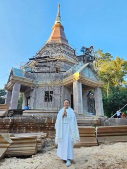 เททองหล่อพระ ร่วมบรรจุพระสารีริกธาติและพระพุทธรูปในพระเจดีย์ วัดป่าศรัทธาถวาย จ.อุดรธานี