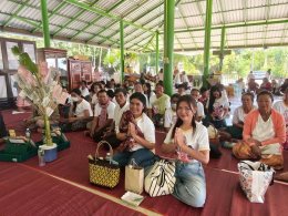 มูลนิธิพุทธภูมิธรรม ร่วมบุญมหากุศล ประทายข้าวเปลือก และทอดผ้าป่าเพื่อการศึกษา"  ณ วัดซำขามถ้ำยาว (วัดป่า) จ.ขอนแก่น