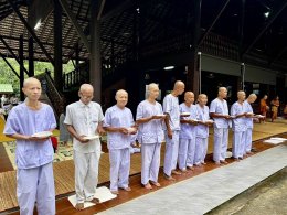 มูลนิธิพุทธภูมิธรรมร่วมบุญอุปสมบทบรรพชาพระป่า 10 รูป วัดป่าบ้านใหม่ อำเภอบ้านผือ จังหวัดอุดรธานี