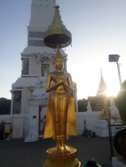 บุญบูรณะปฏิสังขรณ์พระพุทธรูปปางรำพึง ที่ประดิษฐานหน้าองค์พระธาตุท่าอุเทน