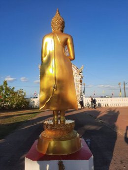 บุญบูรณะปฏิสังขรณ์พระพุทธรูปปางรำพึง ที่ประดิษฐานหน้าองค์พระธาตุท่าอุเทน