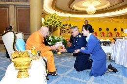 มูลนิธิพุทธภูมิธรรม เป็นเจ้าภาพ เครื่องบวงสรวงสักการะ ในพิธีฉลองสมโภช ปลียอดทองคำ เจดีย์พุทธสถานกองทัพอากาศ 