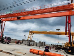 ติดตั้ง Gantry Crane Capacity 5 Tons