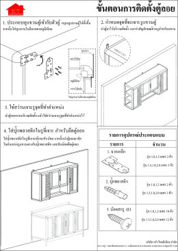 ครัวสำเร็จรูปและการประกอบตู้