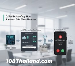 รู้ทันมิจฉาชีพ วิธีการที่มิจฉาชีพใช้ในการโทรจากประเทศหนึ่ง
