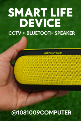 Smart CCTV + Bluetooth Speaker in One!