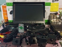 ชุดกล้องติดรถบรรทุก 4 ตัว + จอ 10 นิ้ว ครบชุดสำหรับรถบรรทุก รถสิบล้อ รถพ่วง รถทัวร์ รถตู้ รถยก รถเครน และรถพยาบาล