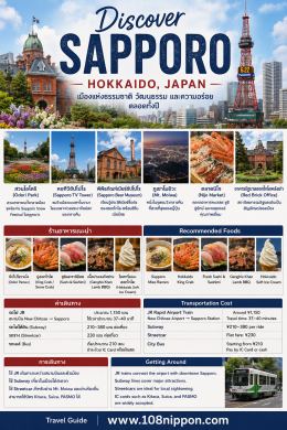 Discover Sapporo  เที่ยวซัปโปโระ ครบทุกไฮไลต์