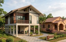 บ้านไทยสมัยใหม่ ผสานเสน่ห์สเปน Modern Vernacular x Spanish Style