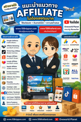 Affiliate Marketing สร้างรายได้ออนไลน์ง่าย ๆ โดยไม่ต้องลงทุนมาก