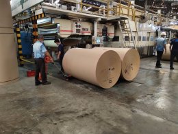 ส่งมอบสินค้าเครื่องดันม้วนกระดาษ Roll Pusher รุ่น MR100S แบรนด์ RENOVA จากประเทศอิตาลี