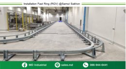 Delivering products and installing the FAST RING RGV conveyor system in Samut Sakhon Province