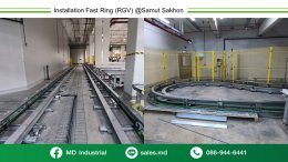 Delivering products and installing the FAST RING RGV conveyor system in Samut Sakhon Province
