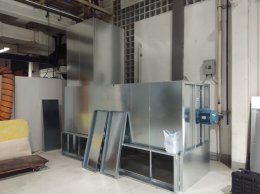 Delivery Spray booth Brand USI ITALIA from ITALY to our customer in Pathumtani, Thailand.