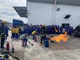 Basic fire extinguishing training and fire evacuation drills for the year 2025