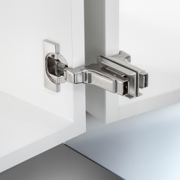 Hinge for glass and mirror doors - CLIP top BLUMOTION CRISTALLO