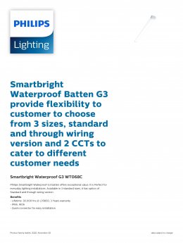 SmartBright Waterproof G3 - WT068C