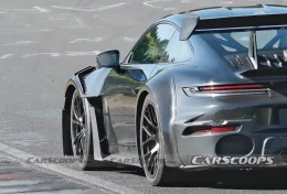 Porsche 911 GT2 RS รุ่นใหม่โผล่ทดสอบ! บอดี้บานทะลุซุ้ม GT3 RS  ขุมพลังเทอร์โบไฮบริด แรงทะลุ 800 ม้า!