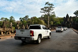 ออล-นิว มิตซูบิชิ ไทรทัน พิสูจน์ความประหยัดน้ำมันเหนือชั้น ด้วยอัตราประหยัดสูงสุด 24.71 กม./ลิตร*  ในการทดสอบเส้นทางจากกรุงเทพฯ สู่เมืองเสียมเรียบ ประเทศกัมพูชา