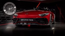 เปิดตัวหนึ่งในรุ่นลิมิเต็ดซีรีส์ Mythos "Mercedes-AMG PureSpeed" รถ SL Speedster F1 Halo Roof Bar