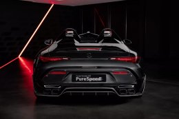 เปิดตัวหนึ่งในรุ่นลิมิเต็ดซีรีส์ Mythos "Mercedes-AMG PureSpeed" รถ SL Speedster F1 Halo Roof Bar