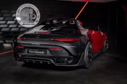 เปิดตัวหนึ่งในรุ่นลิมิเต็ดซีรีส์ Mythos "Mercedes-AMG PureSpeed" รถ SL Speedster F1 Halo Roof Bar