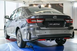 โตโยต้าเปิดราคาอย่างเป็นทางการ NEW Yaris ATIV HEV พร้อมส่งสองรุ่นให้เลือก Premium และ GR Sport เปิดราคาช่วงแนะนำอยู่ที่ 719,000 บาท และ 769,000 บาท