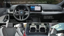  BMW iX2 xDrive30 ขุมพลังไฟฟ้ามอเตอร์คู่ 313 แรงม้า แบตเตอรี่ 64.8 kWh ชาร์จเต็มวิ่งไกล 449 กิโลเมตร (WLTP)