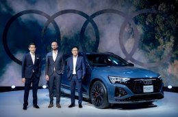 อาวดี้ รุกต่อเนื่อง เปิดตัว Audi Q8 e-tron เทคโนโลยี เจเนอเรชั่นล่าสุด   สร้างมาตรฐานใหม่รถไฟฟ้า พรีเมียมเซกเมนต์