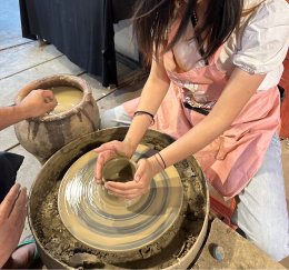 Pottery class and Resin workshop