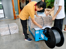 จัดส่งเครื่องรัดกล่อง รุ่น WE-801L