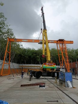 Gantry Crane 5 Ton ติดตั้งในโรงงาน