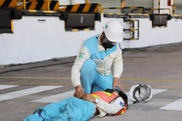 The Annual Emergency Response Rehearsal at Amata City Chonburi : the situation of Chemical spillage, Gas leakage and Fire