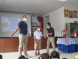 Basic Firefighting and Fire Evacuation training at Donhuaroh 1 (Banmabsamkliao) Municipality school.