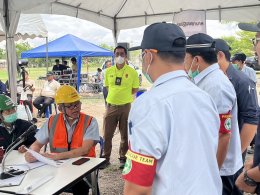 The emergency response rehearsal plan for Amata City Chonburi Industrial Estate, in case of chemical spillage, gas leakage, and fire outbreak, held annually in 2567.