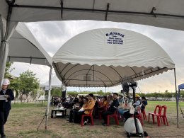 The emergency response rehearsal plan for Amata City Chonburi Industrial Estate, in case of chemical spillage, gas leakage, and fire outbreak, held annually in 2567.