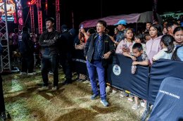 Temporary boxing ring at Baan Thoet Thai, Mae Fah Luang Super Fight Muay Thai event.