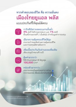 เมืองไทย ยูแอล พลัส ( UL plus ) ประกันชีวิตควบการลงทุน